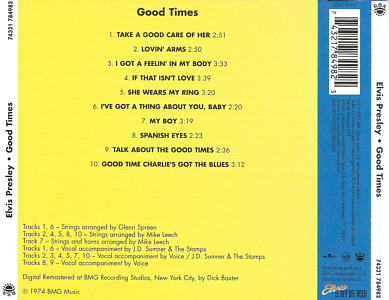 Good Times - Vol. 31 - BMG Spain 74321 784982 - Elvis Presley El Rey CD Collection