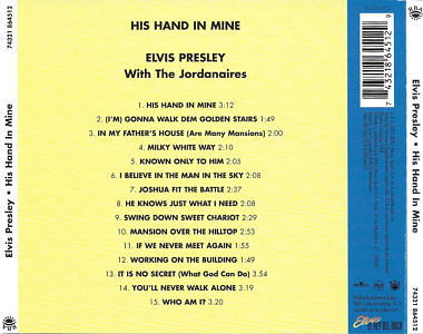His Hand In Mine - Vol. 34 - BMG Spain 74321 864512 - Elvis Presley El Rey CD Collection