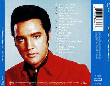 Elvis' Gold Records Vol. 5 (remastered) - Gracleland Collector Box Belgium BMG - Elvis Presley CD