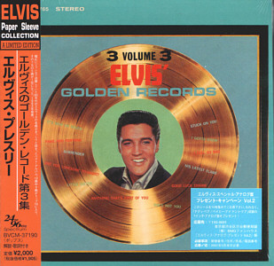 Elvis' Golden Records Volume 3 - Papersleeve Collection - BMG Japan BMG BVCM-37190  (74321 82306 2) - Elvis Presley CD