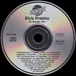 Elvis Presley Various CDs 25 Golden Hits - Elvis Presley Various CDs