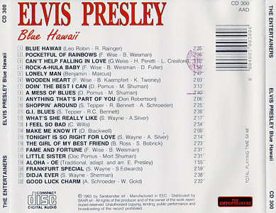 Elvis Presley Various CDs Blue Hawaii (The Entertainers) - Elvis Presley Various CDs