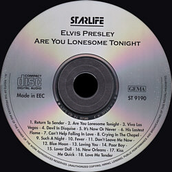 Are You Lonesome Tonight (Starlife) - Elvis Presley Various CDs