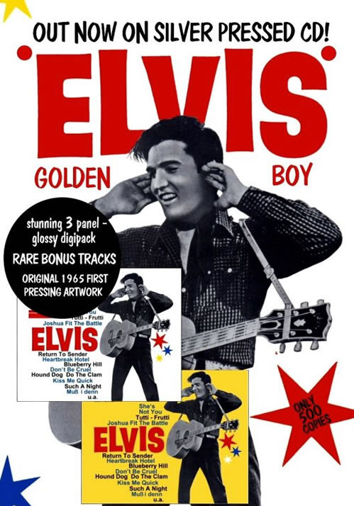 Golden Boy Elvis CD Flyer