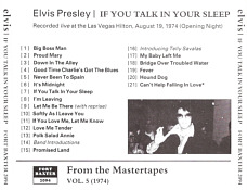 If You Talk In Your Sleep - Elvis Presley Bootleg CDep