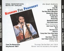 Running For President - Elvis Presley Bootleg CD