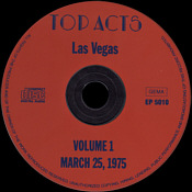 Top Acts In Vegas Vol.1 - Elvis Presley Bootleg CD