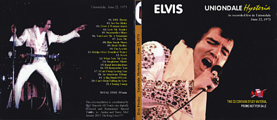 Uniondale Hysteria - Elvis Presley Bootleg CD