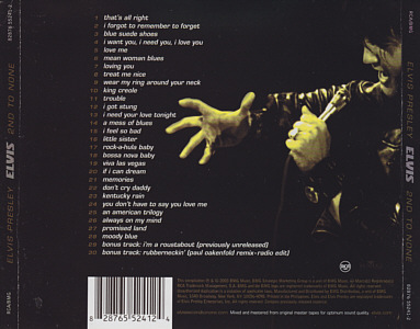 Elvis 2nd To None - Philippines 2003 - BMG 82876 55241 2 - Elvis Presley CD