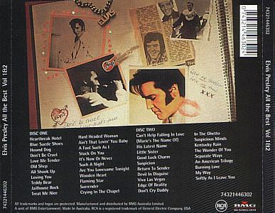 All The Best Vol 1 & 2 - BMG 74321 44630 2 - Australia 1998 - Elvis Presley CD