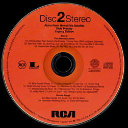 Disc 2 - Aloha From Hawaii via Satellite - Legacy Edition - USA 2013 - Sony Music 88765433892