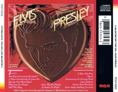 A Valentine Gift For You - USA 1990 - PCD1-5353