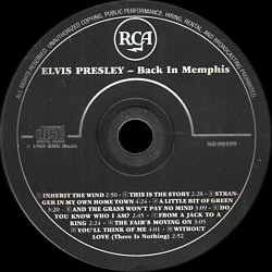 Back In Memphis - Taiwan 1991 - BMG ND 90599 - Elvis Presley CD