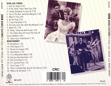 Viva Las Vegas and Roustabout - Canada 1997 - CRC - Elvis Presley CD
