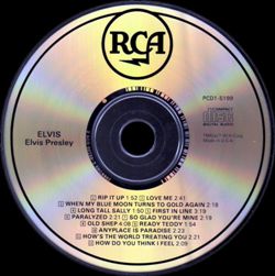 ELVIS - USA 1997 - Columbia House Music Club - BMG PCD1-5199