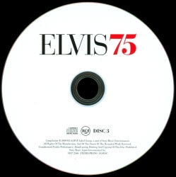 Disc 3 - Elvis 75 - (3 CDs) - Sony SICP-2544 - Japan 2010