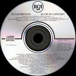 Elvis In Concert - Canada 1994 - BMG 07863-52587-2 - Elvis Presley CD