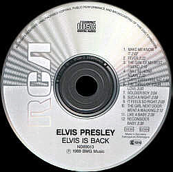 Elvis Is Back! - Germany 1989 - BMG ND 89013