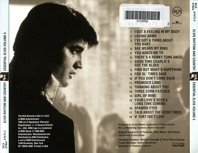 Rhythm and Country (Essential Elvis, Vol. 5) - USA 1998 - BMG Direct D125926 - Elvis Presley CD