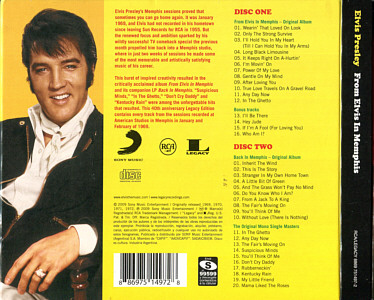From Elvis In Memphis - 40th Anniversary Legacy Edition - Argentina 2009 - Elvis Presley CD