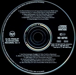 Elvis' Golden Records, Vol. 3 - Germany 1990 - BMG ND 82765