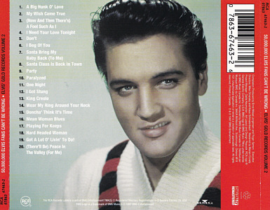 Elvis' Gold Records, Vol. 2 (remastered & bonus) - Canada 1997 - BMG 07863 67463-2 - Elvis Presley CD