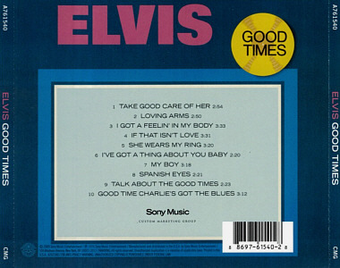 Good Times - USA 2010 - Sony A76140 - Elvis Presley CD