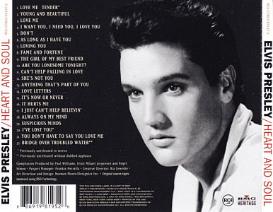 Heart and Soul - USA 2014 - Sony 88691981724 - Elvis Presley CD