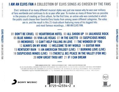 I Am An Elvis Fan - Germany 2012 - Sony Music 88725 42334 2