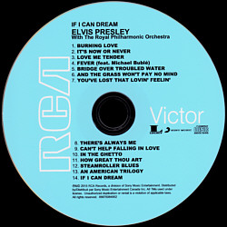 If I Can Dream - Elvis Presley with the Royal Philharmonic Orchestra - Canada 2015 - Sony Music 88875084952 - Elvis Presley CD