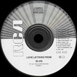 Love Letters From Elvis - Thailand 1998 - BMG ND 89011 - Elvis Presley CD