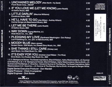 Moody Blue - BMG Direct Marketing - BMG 2428-2-R - USA 1994