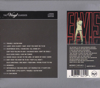 NBC TV Special - Sony/BMG 828767 36212 2; -  UK 2006 -  (Vinyl Classics) - Elvis Presley CD