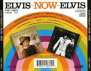 Elvis Now - BMG 74321 148312 - Germany 1994 - Elvis Presley CD
