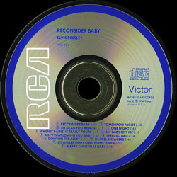 Reconsider Baby - USA 1986 - RCA PCD1-5418 - Elvis Presley CD