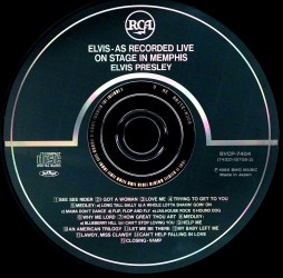 Elvis - As Recorded Live On Stage In Memphis - Japan 1995 - BMG BVCP 7404