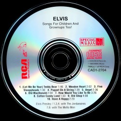 Elvis Sings For Children And Grownups Too! - USA 1992 - BMG CAD1-2704 - Elvis Presley CD