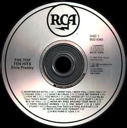 Disc 1 - The Top Ten Hits - 2CDs - BMG BG2 6383 - Columbia House Music Club - Canada 1988