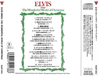 Elvis Sings The Wonderful World Of Christmas - Japan 1988 - BMG R25P-1012