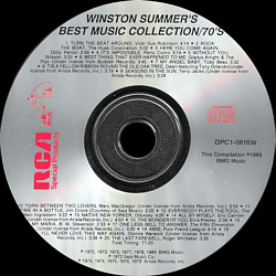 Winston Summer's Best Music Collection / 70's - USA 1992 - BMG DPC1-0816W - Elvis Presley Various Artist CD