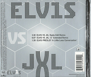 Elvis vs JXL - A Little Less Conversation - Digipack - EU 2003 - BMG 74321 94692-2 - Elvis Presley CD Elvis vs JXL - A Little Less Conversation - Digipack - EU 2003 - BMG 74321 94692-2 - Elvis Presley CD