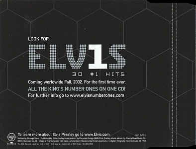 Elvis vs JXL - A Little Less Conversation - Slim-Line - EU 2002 - BMG 74321 94357-2 - Elvis Presley CD