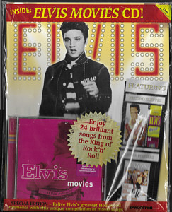 Elvis movies - DeAgostini Elvis At the Movies Special Edition - Sony/BMG UK 2009 - Elvis Presley CD with magazine