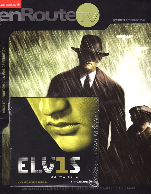 'En Route' Air Canada with 30 #1 Hits - Canada 2002 - Elvis Presley Promo CD