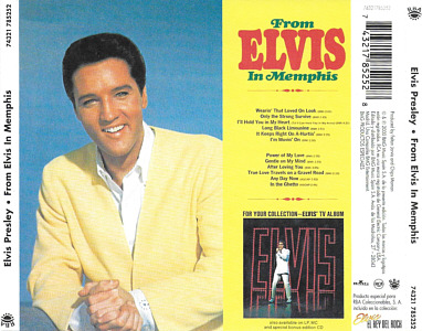 From Elvis In Memphis - Vol. 4 - BMG Spain 74321 785252 - Elvis Presley El Rey CD Collection