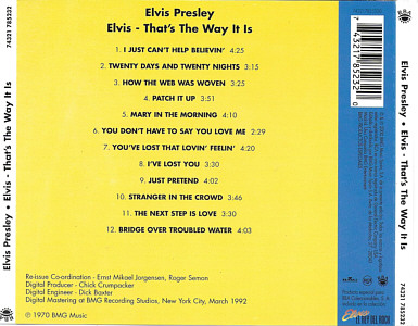  That's The Way It Is - Vol. 6 - BMG Spain 74321 785232- Elvis Presley El Rey CD Collection