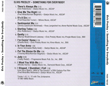 Something For Everybody - Vol. 11 - BMG Spain BMG 74321 785162 - Elvis Presley El Rey CD Collection