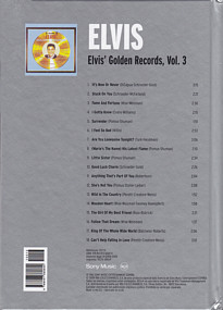 Elvis' Golden Records Vol. 3 - El Rey Del Rock - Spain 2009 - Elvis Presley CD
