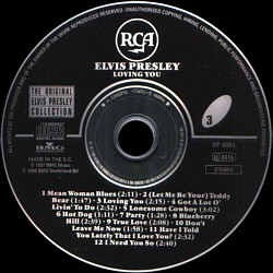 Loving You - The Original Elvis Presley Collection Vol. 3 - EU 1996 - BMG SP 5003 - Elvis Presley CD