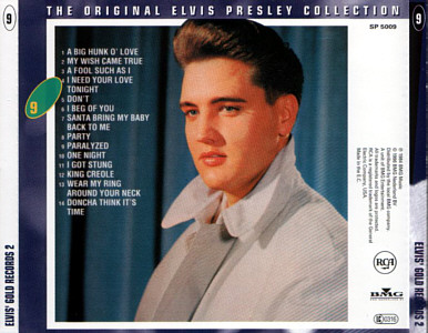 50.000.000 Elvis Fans Can't Be Wrong -  The Original Elvis Presley Collection Vol. 9 - EU 1996 - BMG SP 5009 - Elvis Presley CD